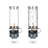 Gas Camping Lantern Outdoor Camping Gas Lamp Snowflake Lampshade Retro Lampshade Atmosphere Light Camp Light Lighting