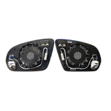 Car Rearview Wing Mirror Glass for BENZ W222/W205 2014-2016 A Pair