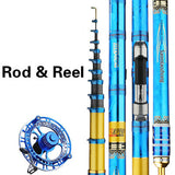 5.6m 6.3m 7.0m Front -end Fishing Rod Super Light Super Hard Three-positioning Stream Pole Do Not Cut Line