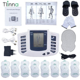 Electronic Tens EMS Muscle Stimulator Pulse Acupuncture Massage Therapy for Back Neck Full Body Massager 16 Pads Russian/English
