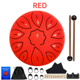 6 Inch 11 Tones C Key Steel Tongue Drum Tamborine Mini Snare Drum Set  Percussion Instruments Musicales Profesional Yoga Gifts