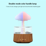 Mushroom Rain Air Humidifier Electric Aroma Diffuser Rain Cloud Smell Distributor Relax Calming Water Drops Sounds Night Lights