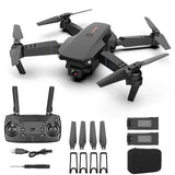 E88 4K HD Dual Camera Drone With 2.4G 6-Axis Gimbal Stabilizer RC Quadcopter WiFi FPV Foldable Drone  APP Connection