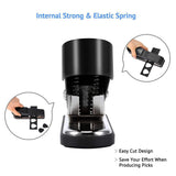 Guitar Pick Punch with Internal Strong &amp; Elastic Spring Include Leather Pick Holder 27 Pick Strips DIY Pick Maker Gift 2 Types