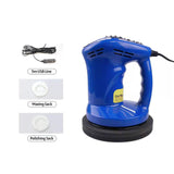 Electric Buffer Polisher with Automotive Wire 5 Inch 80W DC 12V 1500rpm Polishing Waxing for Car Blue
