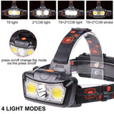 55% Discounts Hot! Super Bright COB LED Outdoor Night Fishing Camping Cycling Headlight Head Lamp