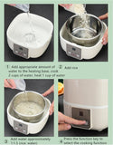 220V 2.2L Electric Rice Cooker Portable Household Meals Lunch Heating Box For Travel Trip School Hotel Using