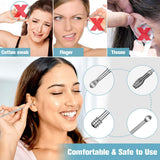 6 in 1 Stainless Steel Ear Wax Pick Earwax Removal Kit Ear Cleansing Tool Set Portable Cleaner Earpick Wax Remover Curette Spoon