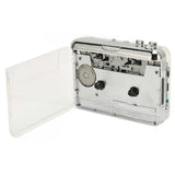 Transparent Cassette Player Portable Cassette Tape To MP3 Player Converter with 3.5mm Headphone Jack WAV MP3 Recording Mode