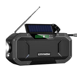 Multifunctional Bluetooth Speaker Radio Solar Hand Crank Dynamo Powered FM/AM Weather Radio IPX6 Outdoor Flashlight SOS Speaker