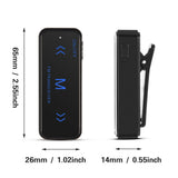 2pcs Mini Walkie Talkie 3 Km 2 Way Fm Radio Transceiver With Headphones Earpiece Headset Clip Lanyard USB Pocket Size Interphone