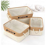 Personalized Pet Toy Storage Basket Toy Clothes Bin Dog Custom Name DIY Canvas Collapsible Box Free Print ID Pet Accessories