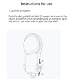 Camera Diving Case Lightweight 50m Waterproof Depth Compatible For Insta360 X3 Aciton Camera Accessories