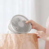 Table Clip Dual-purpose Fan 4000 MAh Large Capacity Long Battery Life Desk Fan Silent Operation With Four Wind Speeds