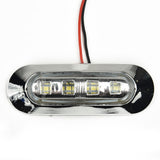 4pcs Marine Boat Transom LED Stern Courtesy Lights Cabin Deck Walkway Stair Light White 12V -24V LED Tail Lamp Yacht Accessories