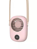 Third Gear Strong Wind USB Charging F9 Digital Display Power Hanging Waist Mute Fan With Stand And Adjustable Hanging Rope