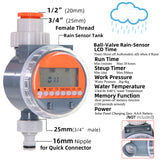 Automatic Intelligent Electronic LCD Display Home Ball Valve Watering Timer Garden Water Timer Irrigation Controller System