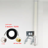 5.8dBi LoRaWAN 868MHz 915mhz omni fiberglass antenna outdoor roof IOT lora Bobcat,SenseCap,Rak,Heltec antenna