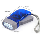 LED Hand Pressing Dynamo Crank Power Wind Up Flashlight Torch Light Hand Press Crank Camping Lamp Light For Outdoor Camping Lamp
