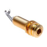 Mono End Pin Endpin Jack 6.35mm Nut Tail Socket Plug for Guitar Pickup Parts