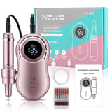 Professional Rechargeable 35000RPM Nail Drill Machine for Acrylic Nails Electric Nail File for Manicure Pedicure Shape Polish