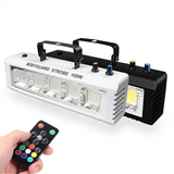 ALIEN RGB White DJ Disco Strobe Lights 40W 60W 80W 100W Remote Control Sound Flash Party Wedding Holiday Stage Lighting Effect