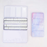 48 Grids Color Palette Painting Storage Iron Tins Paint Tray Box with Half Pans and Full Pans For Watercolor/Oil/ Acrylic Paints