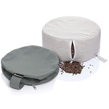 Meditation Yoga Cushion Comfy Soft Round Yoga Cushion Yoga Pillow Cotton Coat Buckwheat Shell Filling for Gym Fitness Exercise