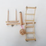 Bird Cage Stand Play Gym Conure Perch Playground Climbing Ladder Swing Rattan Ball Chew Toys for Parrot Lovebirds Budgies C42
