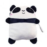 Cute Cartoon Panda Shape Electric Heating Warm Fingerless Gloves Hand Warmer