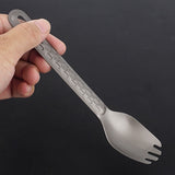 Titanium Spork Spoon Camping Dinner Spork Cutlery Flatware Outdoor Spork for Home Outdoor Camping Hiking Backpacking Picnic
