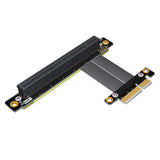PCI-E PCI Express 16X to 4X Extension Ribbon Cable Express Card Adapter Cable 90 Degree to 180 Degree-0.1M