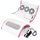 2-IN-1 48W Nail Drill Machine Nail Dust Collector Manicure with 3 Powerful Fans Vacuum Cleaner Manicure Pedicure Tools