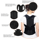 Adjustable Brace Back Posture Corrector Shoulder Relief Brace Lumbar Upper Lower Back Support Strap Belt Men Women health care