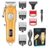 Barber full metal professional hair clipper for men cordless electric hair trimmer beard rechargeable hair cutting machine