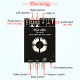 ZK-1602T TDA7498E 160WX2 High And Bass Adjustment for Bluetooth Audio Power Amplifier Board Module