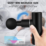 Mini Electric Muscle Massage Gun Portable Pocket Body Massager with bag Deep Tissue Facial Gun for Fitness Relaxation Pain Relie