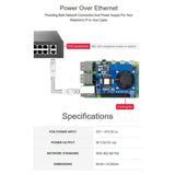 Power Over Ethernet HAT (D) for Raspberry Pi 4B/3B+, PoE HAT with Cooling Fan,Compatible with for Raspberry Pi 4B/3B+