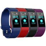 Smart Wristband 115 Plus Blood Pressure Smart Watches Fitness Tracker Heart Rate Monitor Smart Band Activity Tracker