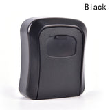 Key Lock Box Wall Mounted Aluminum Alloy Key Safe 4-digit Password Storage Box Weatherproof  Outdoor