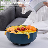 Hot Pot Draining Platter Double Layer Hot Pot Storage Platter Multifunctional Multi Grid Household Portable Kitchen Accessories