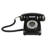 Corded Black Landline Phones for Home Old Style Antique Telephone Dial Phone With Muti-function Mini Phone Office Accessories