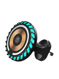 RGB Magnetic Car Phone Holder Macsafe Wireless Charger Car For IPhone 14 13 Samsung Universal Phone Holder Stand G2X8