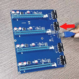 PCI-E Expansion Board Kit PCI-E X1 to 4 PCI-E X16 Slot Graphics Adapter Card for BTC Miner