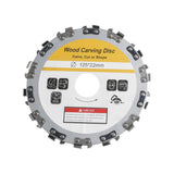 125mm 14T Woodworking Disc Angle Grinder Chains Disc Wood Plastics Carving Shaping Cutting Disc