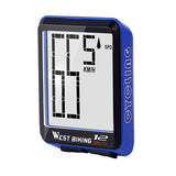 Wireless Bike Computer Bicycle Speedometer Waterproof LCD Stopwatch Backlight Automatic Wake-Up & Multi-Functions Distance, Time