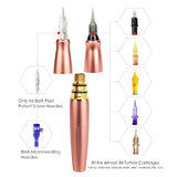 BMX 2 head Tattoo Machine Kits Digital Rotary Tattoo Machine Pen Set Permanent Makeup Micropigmentation Device Cartridge needles