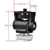 Hot Shoe Mount Monitor Flash Microphone Stand Portable Hot Shoe Mounts With Wrench Camera Accessories