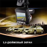 2-in-1 2.4 Inch 720P Car DVR Camera Radars Detector Speedometer Video Recorder 140 Degrees Lens Car Electronics Accessories