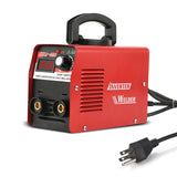 Welding Machine Dual Voltage Digital IGBT LCD Hot Start with Electrode Holder Work Clamp for Stainless Steel Metal Material